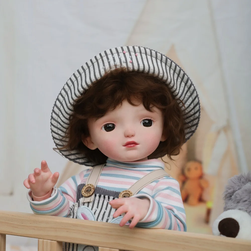 

Cloveray 20-дюймовая супер реалистичная виниловая кукла для близнецов всего тела BJD в корейском стиле сферическая шарнирная кукла BJD коллекционирование произведения искусства подарок