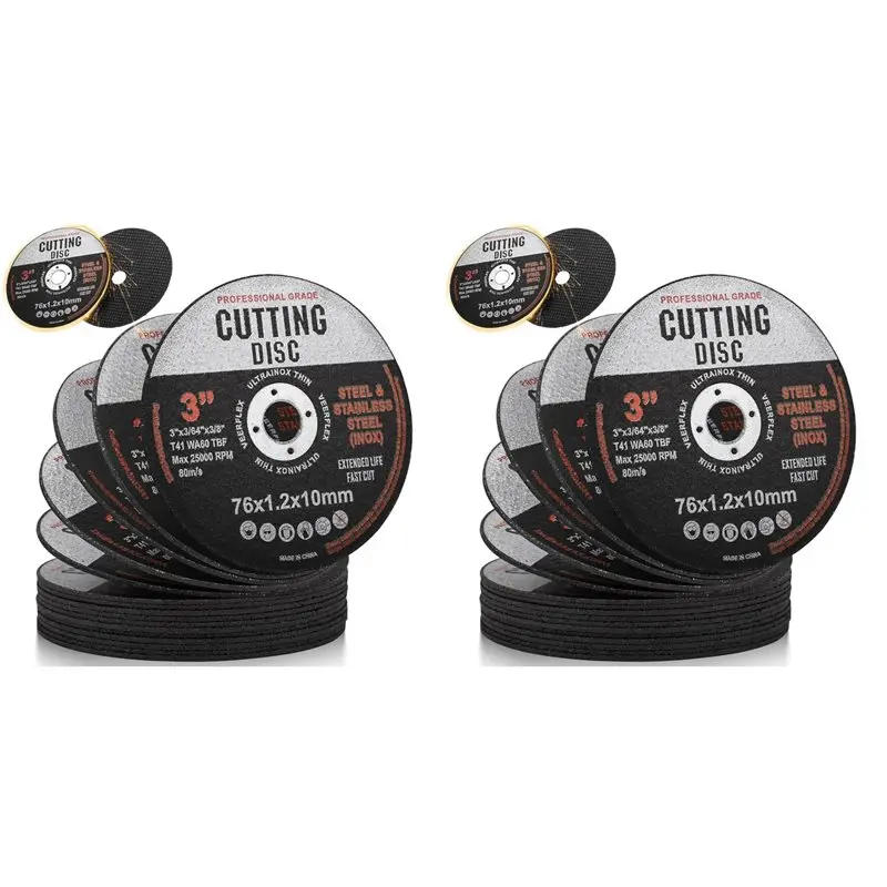 

UISN 32Pcs Cutting Discs, 76Mm Cutting Disc, Angle Grinder Discs For Metal, Grinding Discs, Cutting Discs For Cutting Metal