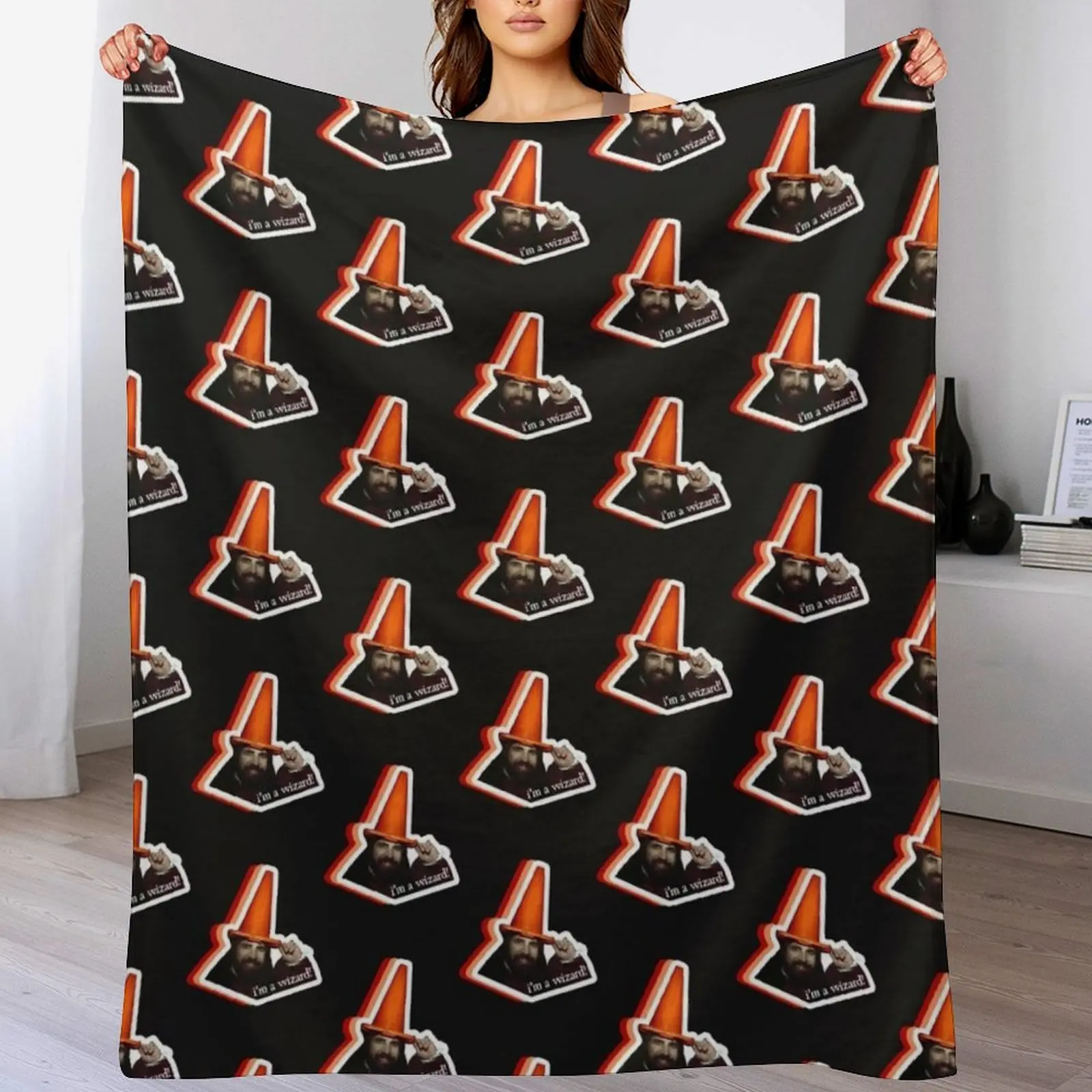 

Behold! It's Nandor the Relentless Wizard T-Shirt Throw Blanket anime Bed covers Blankets