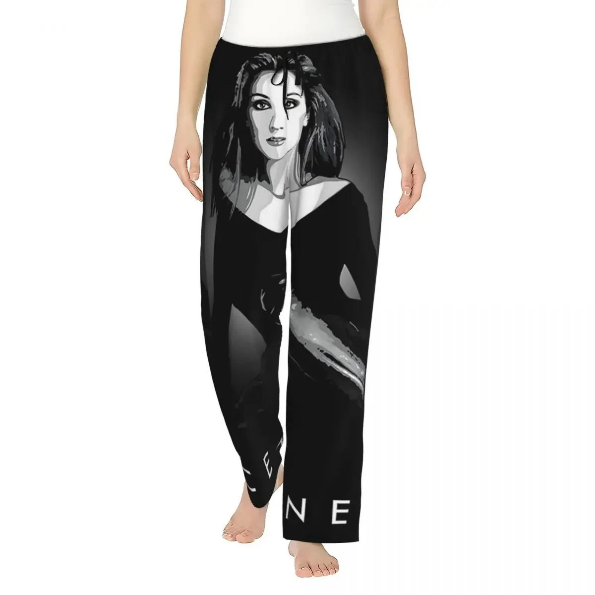 Custom Celine Dion Active Women Pajama Pants Lounge Sleep Sleepwear Bottoms with Pockets