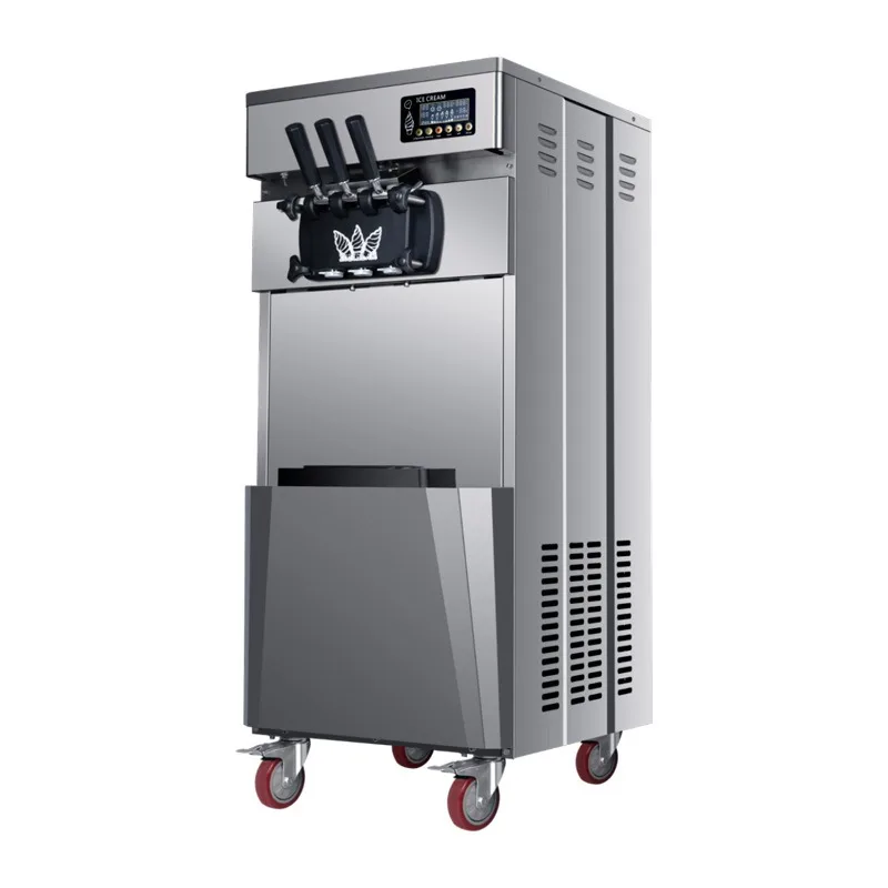 

Soft ice cream machine Commercial small ice cream machine Material shortage reminder with fresh-keeping cone machine