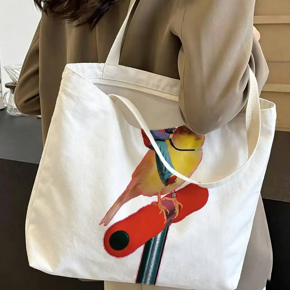 Singer O-Oliver T-Tree Life Goes On Canvas Tote Bag Spacious Shoulder Bag with Zipper Closure and Classic for Work