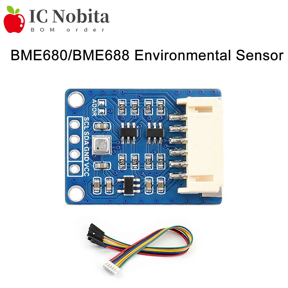 Module de capteur environnemental BME680/BME688, 1 pièce, température, humidité, pression barométrique, gaz I2C AI intelligent