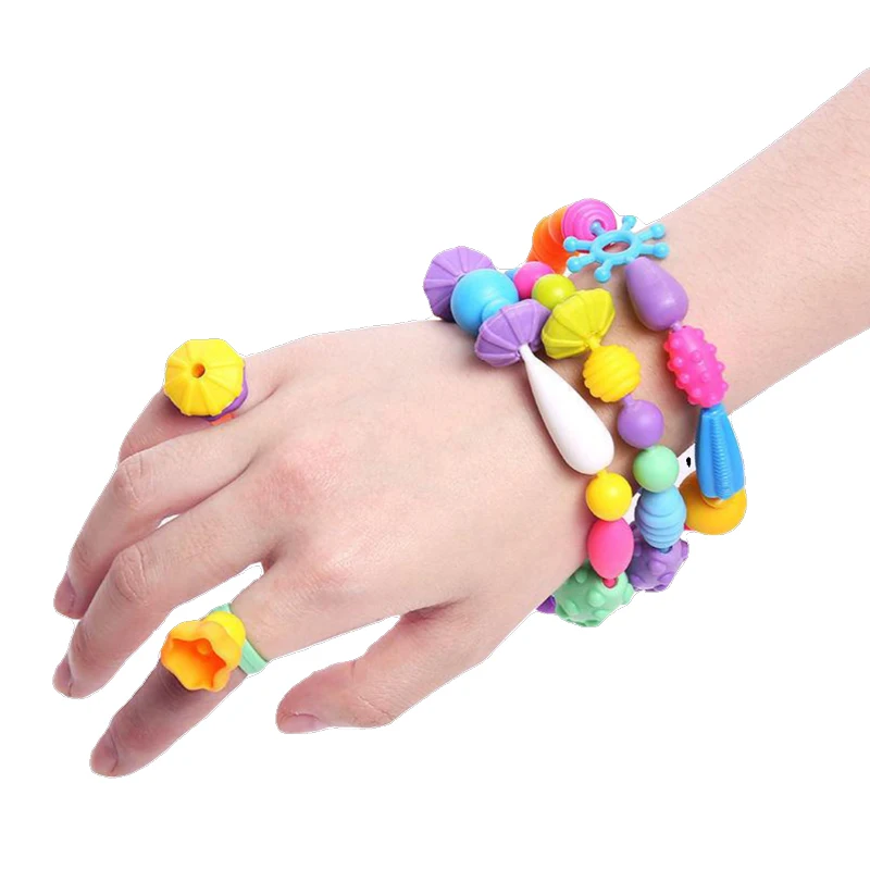 

DIY Wearable Shareable Sticker Bracelet Toys for Children Fun Decoratable Sticker String Jewelry Making Toy Kid Christmas Gifts