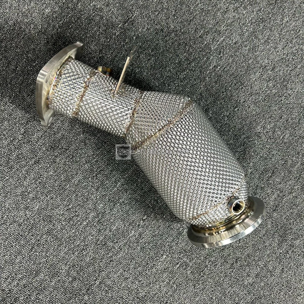 Leistungsstarkes Downpipe mit Katalysator für Land Rover Defender 3.0T PT306 Turbo Edelstahl-Auspuffkrümmer – Detail 6