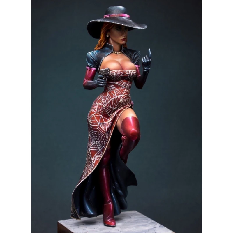 Figurine en résine pour femmes, tenue formelle, Kit de modèle, jouet d'impression 3D non assemblé et non peint, échelle 1/24, 106