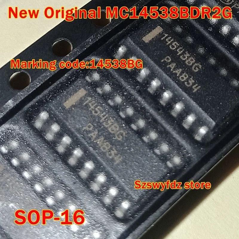 

1pcs to 100pcs New Original MC14538BDR2G MC14538BDR2 MC14538BDR SOP-16 Marking code:14538BG Monostable Multivibrator