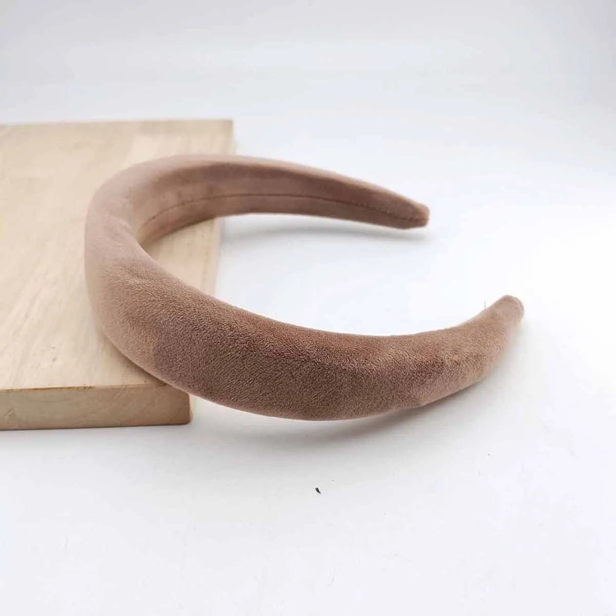 3.5cm Wild Solid Color Sponge Headband for Women Fashion Girl Wash Face Wide Edge Simple Hair Band