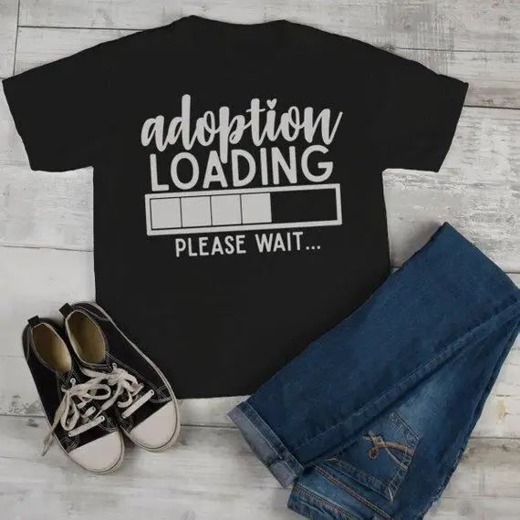 

Kids Adoption T Shirt Cute Adoption Loading Tee Gift Idea Brother Sister Toddler