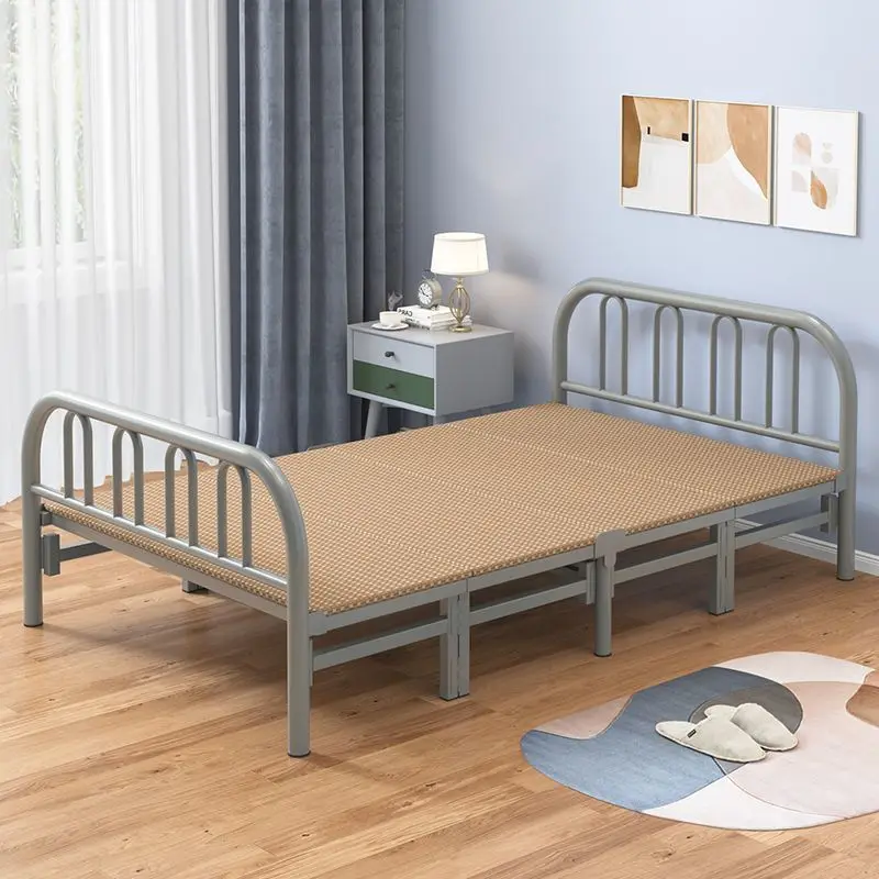Folding single bed mat  two-layer folding  strong and durable, folding mat bed