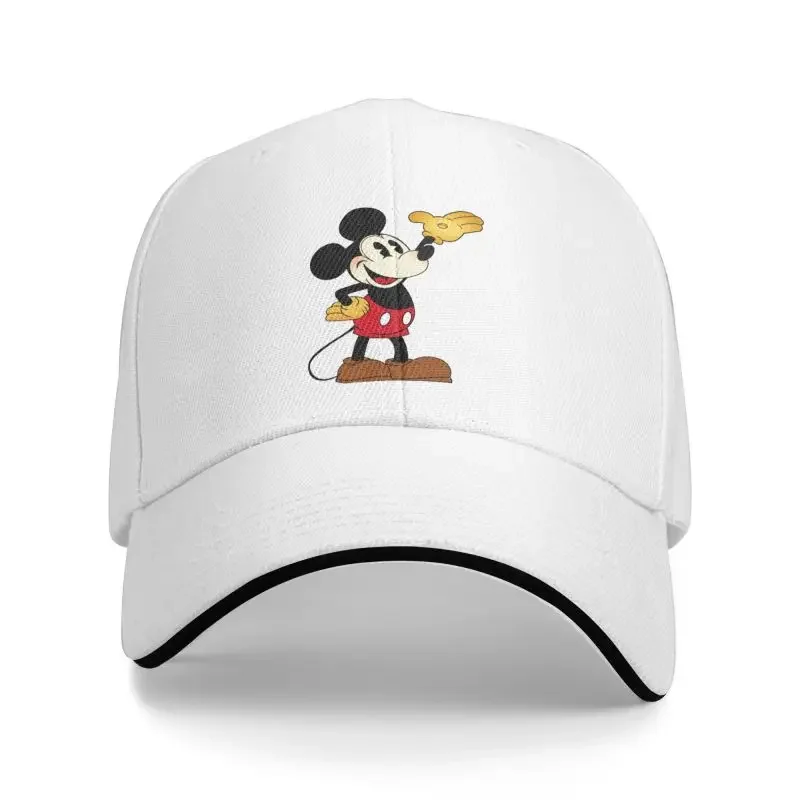 Custom Unisex Disney Mickey Mouse Cartoon Baseball Cap Adult Adjustable Dad Hat for Men Women Sports