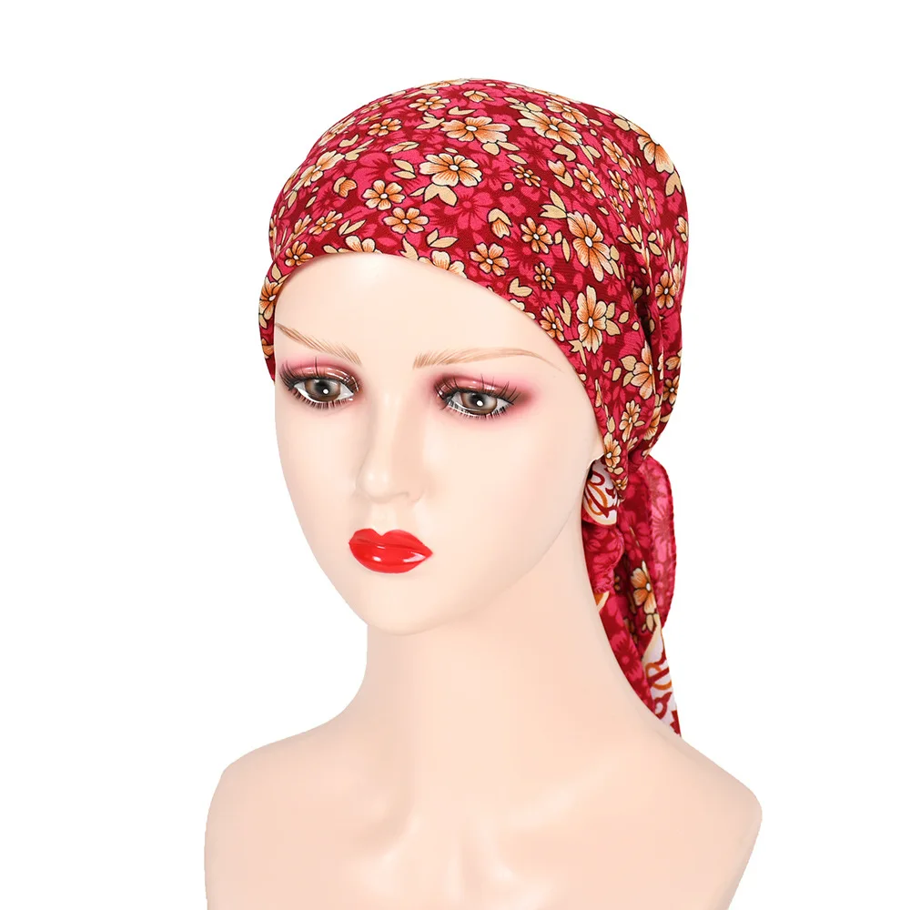 Foulard de sauna de style pastChevpour femmes, imprimé floral de luxe, bandana carré, mouchoir ethnique, châle de tête, 85x85cm