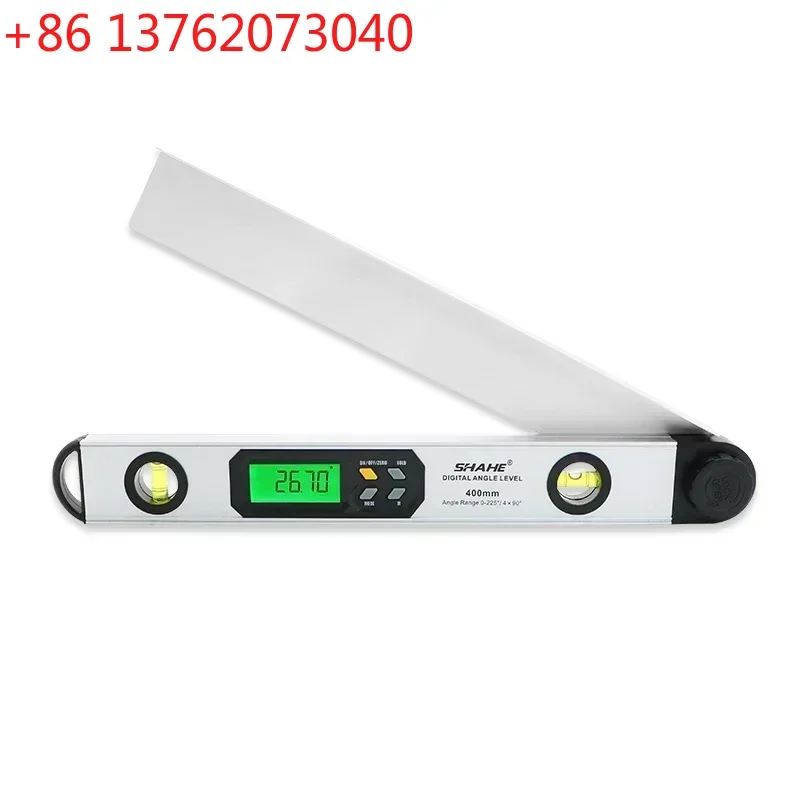 Vertical Horizontal Dual Spirit Level 16 Inch 0-225° Digital Angle Gauge Digital Inclinometer Protractor Angle Finder