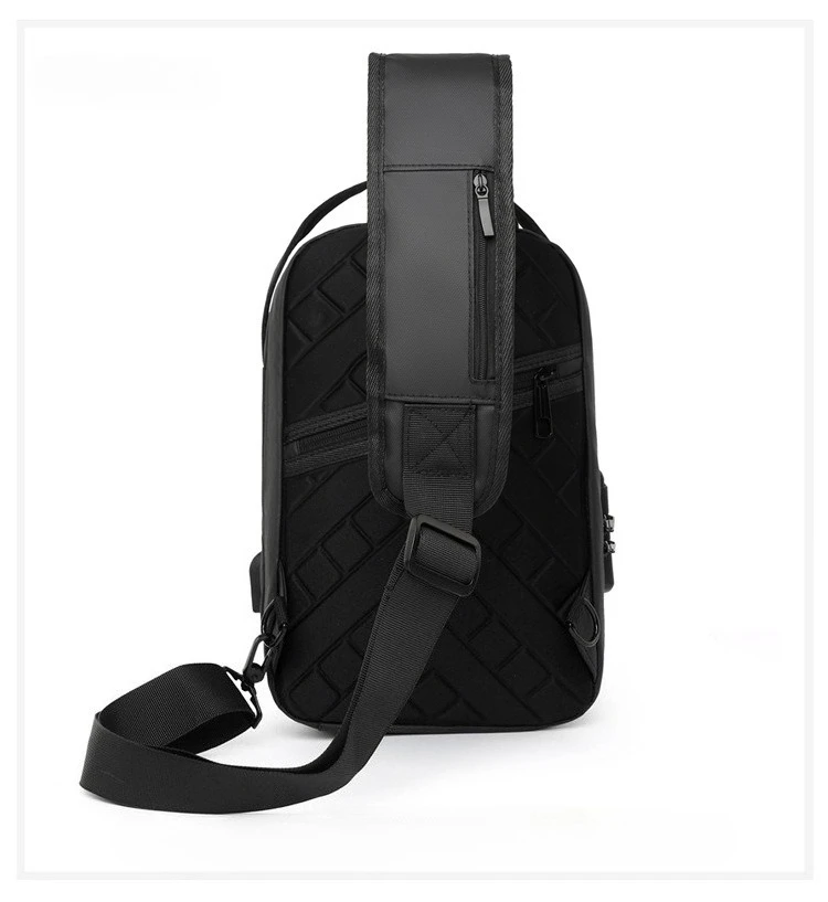 Waterproof Men's Large-capacity Backpack - New Single-shoulder Bag with Anti-theft Password Lock - Commuter Crossbody Bag