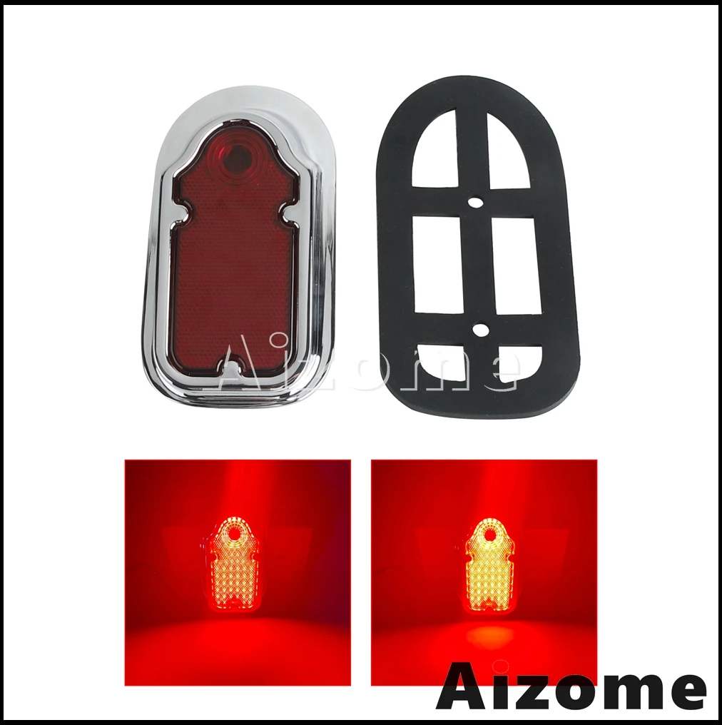 Universal Motorcycle Retro Tombstone Rear Fender Tail Light Brake Lamp Taillights For Harley Honda Bobber Chopper Yamaha Custom