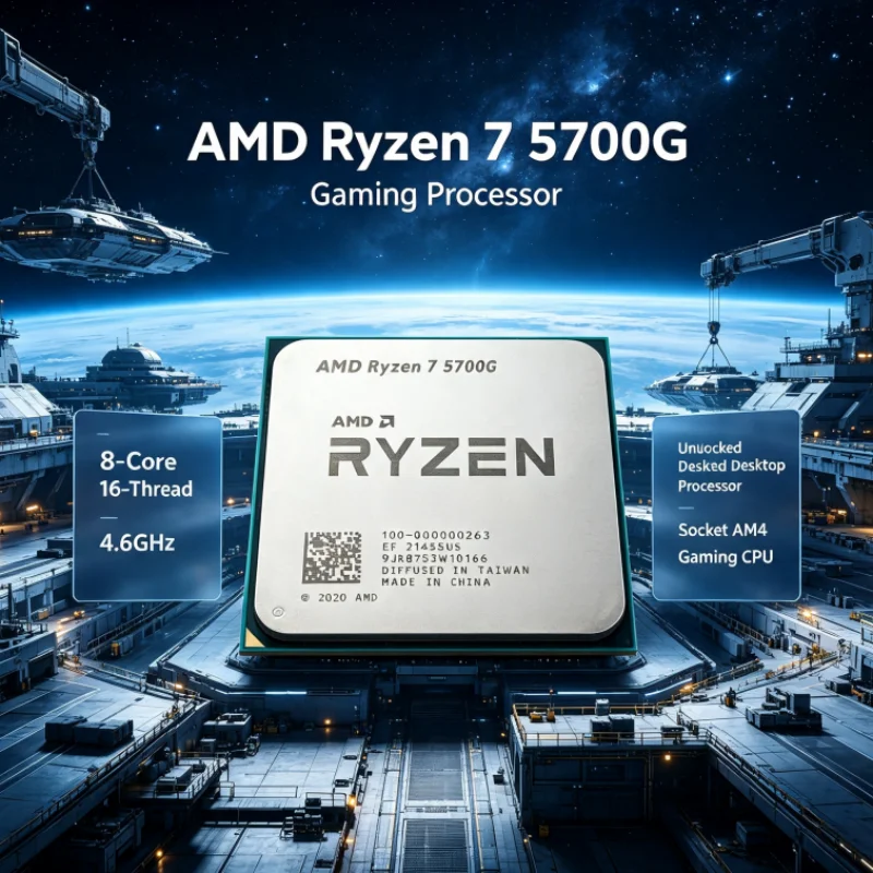 AMD R7 5700G AM4 Desktop CPU 100-000000263 7nm 4.6GHz 8 Cores 16 Threads 16MB L3