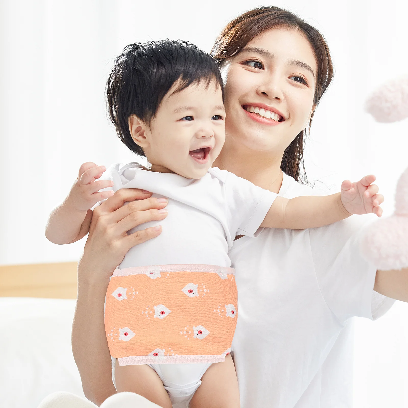 

1Pcs Cotton Baby Belly Band Printed Soft Navel Wrap Protection Warmth for Infant Newborn Printed Navel Belt Baby Belly Band