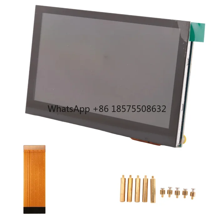 Waveshare 4.3 Inch DSI LCD Display for Raspberry Pi 4B/3B+/3A+/3B/2B/B+/A+ IPS Capacitive Touch Screen Monitor 800X480