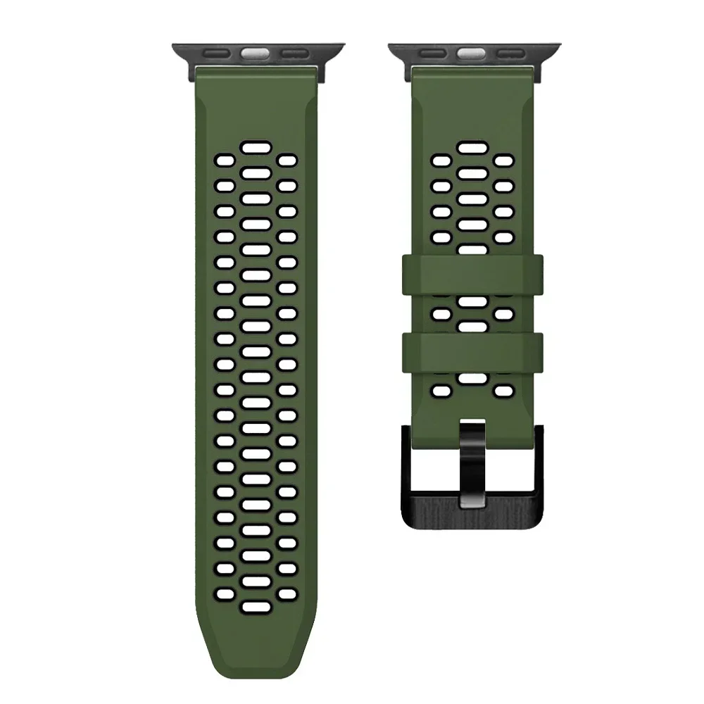 Sport Silikonarmband für Apple Watch Ultra 2 49 mm Armband Armband für Apple Watch Serie 9 8 7 SE 6 45 mm 44 mm 42 mm Zubehör – Detail 32