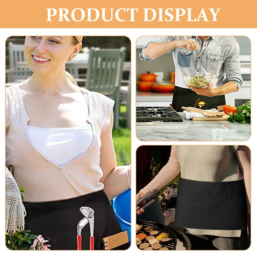 

2Pcs Garden Apron Utility Belt with Large Pockets Adjustable Waist Strap Gardening Tool Bag Organizer for Gardeners Electricians