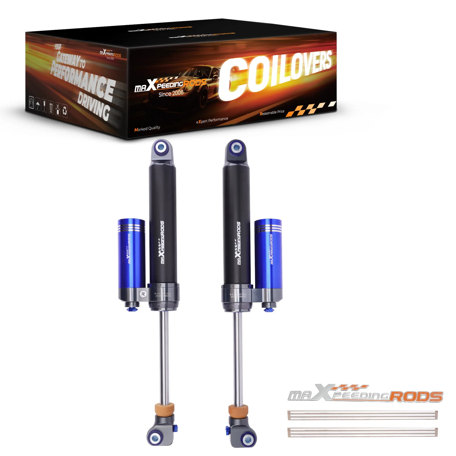 

Задние амортизаторы с резервуаром и 10-позиционной регулировкой демпфирования 0-1 дюйм для Silverado 3500 HD 2007-2019