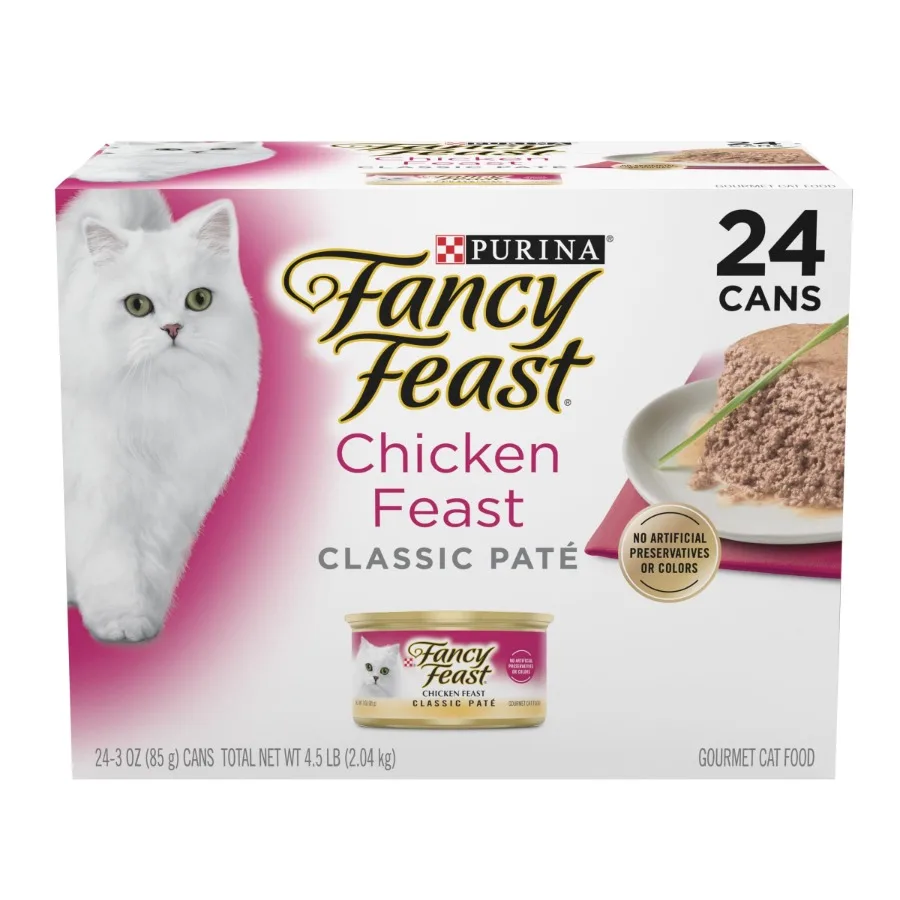 

Влажный корм для котят Purina Classic Pate, куриный фестивальный набор, 3 унции, 24 банки