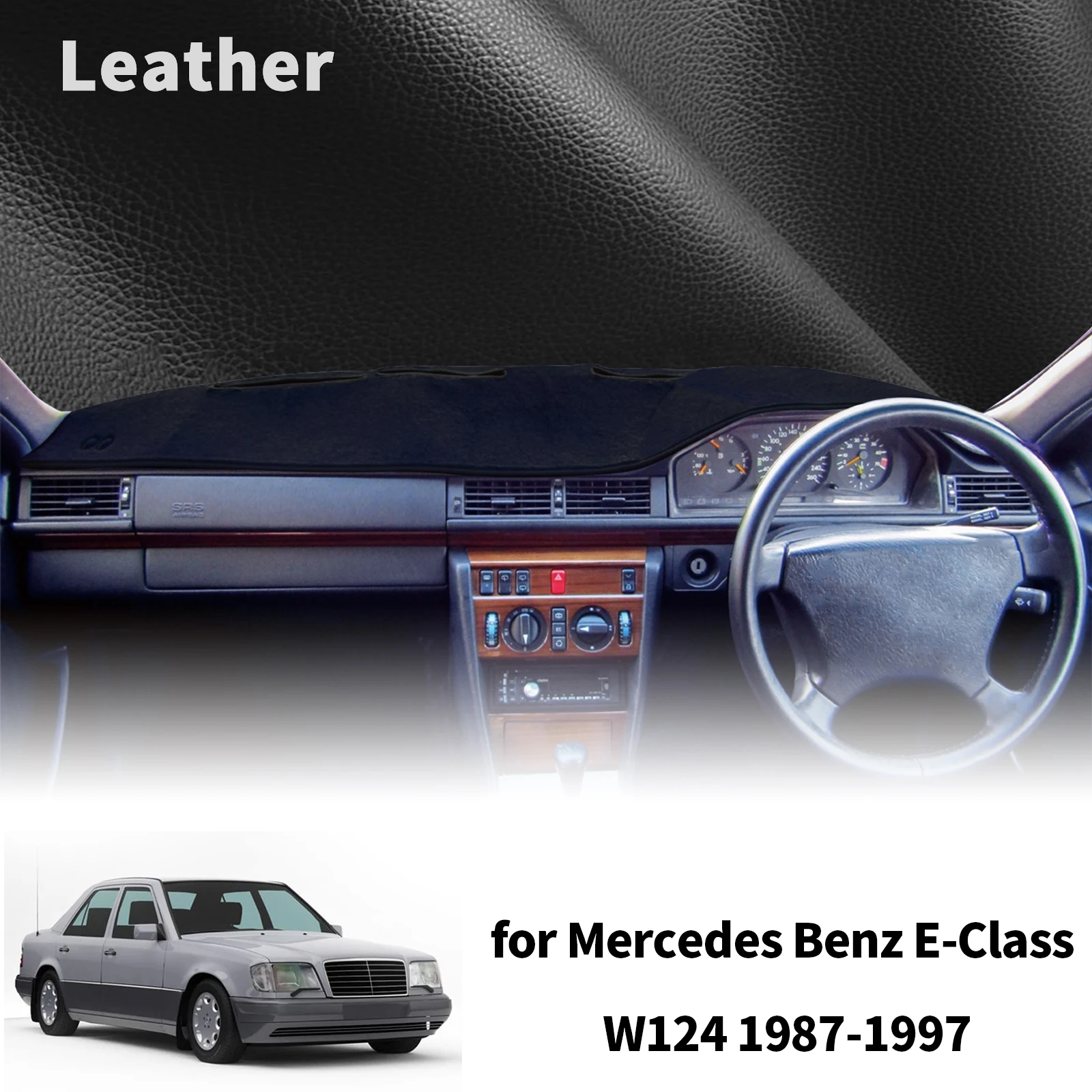 メルセデスベンツ-eクラス-w124-eクラス-1987-1997用-​-​-車用ダッシュマット-ダッシュボードカバー-パッド-ダッシュマット-サンシェード-保護カーペット