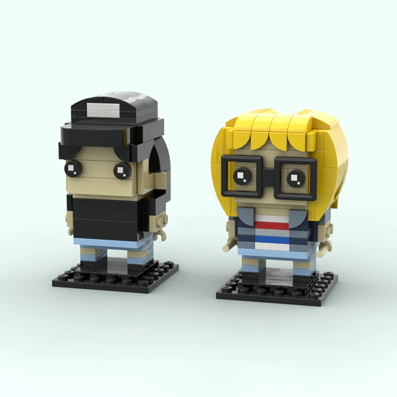 260pcs MOC Brickheadz Wayne S World Model Building Blocks Architecture Toys Christmas Gift Assemble DIY Idea Brick Creative