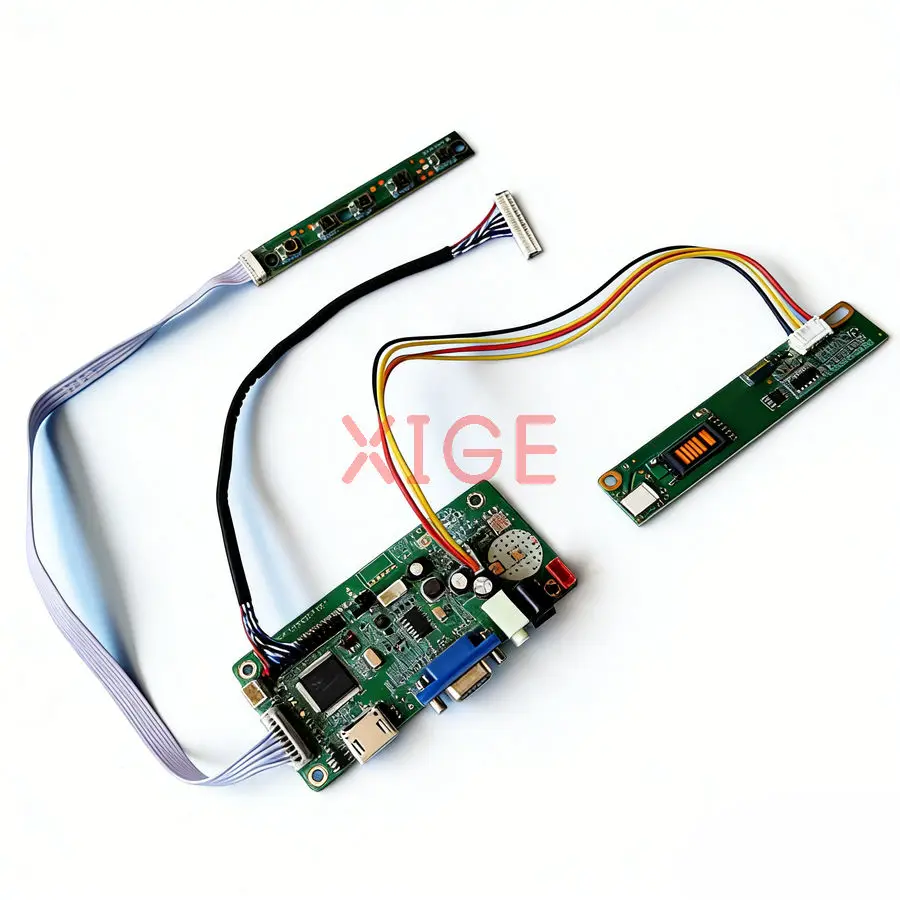 LCD Monitor Controller Drive Board Fit LP154WE2 N154Z1 B154SW01 LP154W02 HDMI+VGA 1680*1050 LVDS 30-Pin 1680x1050 1-CCFL DIY Kit