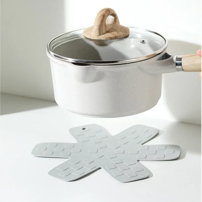 Protetor de Fundo de Panela de Silicone para Armazenamento Empilhável, Protetor Divisor para Panela Antiaderente, Resistente ao Calor