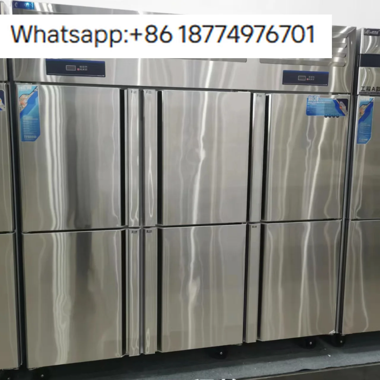 

Профессиональный энергоэффективный и долговечный 6-дверный холодильник из нержавеющей стали, коммерческий вертикальный кухонный холодильник