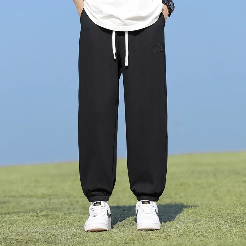 

2024 New Men Trousers Casual Joggers Spring Loose and Oversized Plus Fat Loose and Comfortable Autumn Mens Sports Pants