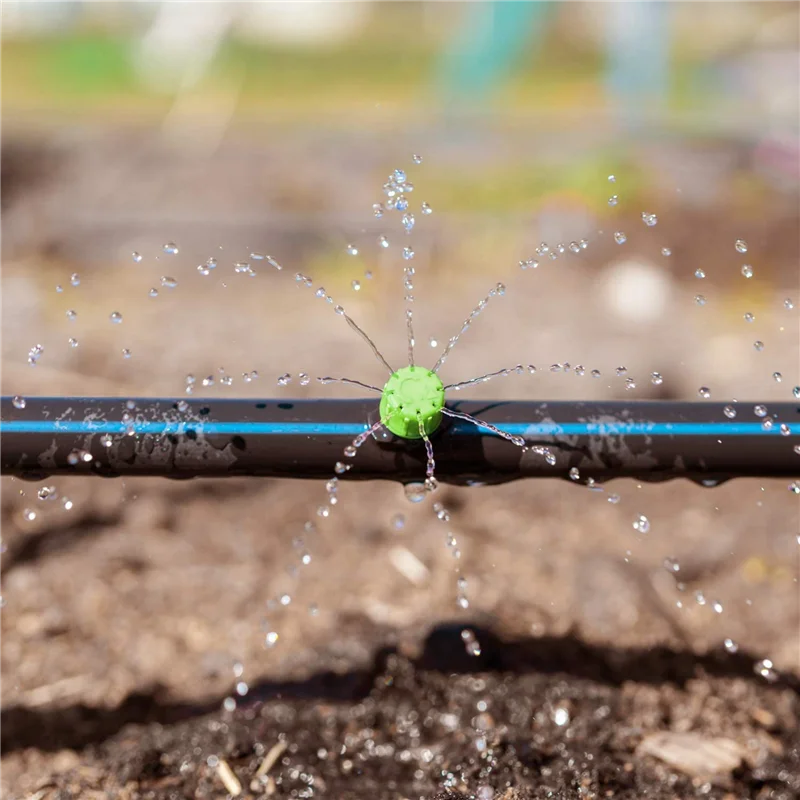 

A63X-200Pcs 1/4Inch Adjustable Micro-Type Drip Irrigation System Watering Sprinklers Anti-Clogging Emitter Garden Supplies