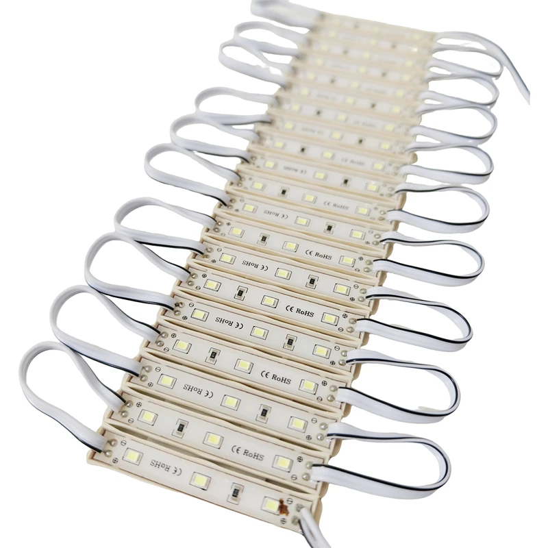 100PCS/Lot SMD 2835 Led Module 0.72W 3Led Light Waterproof IP65 9000k Super Bright Led Sign Backlights Outdoor led String strip