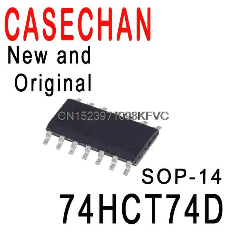 10PCS New and Original 74HCT74 SN74HCT74DR SMD SOP-14 Logic Chip In Stock IC 74HCT74D