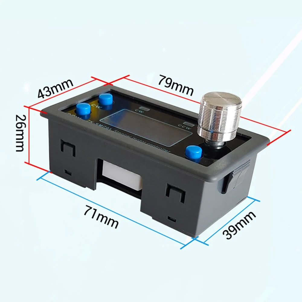 42 57 Stepper Motor Controller Positive and Reverse Angle Pulse Speed Control Board PLC Serial Communication Black+Blue