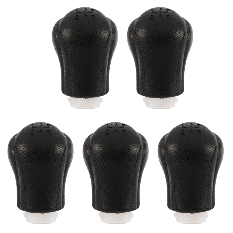 5X Car Manual Leather Gear Shift Knob Gear Handball Lever For Toyota Hilux Revo 5 Speed