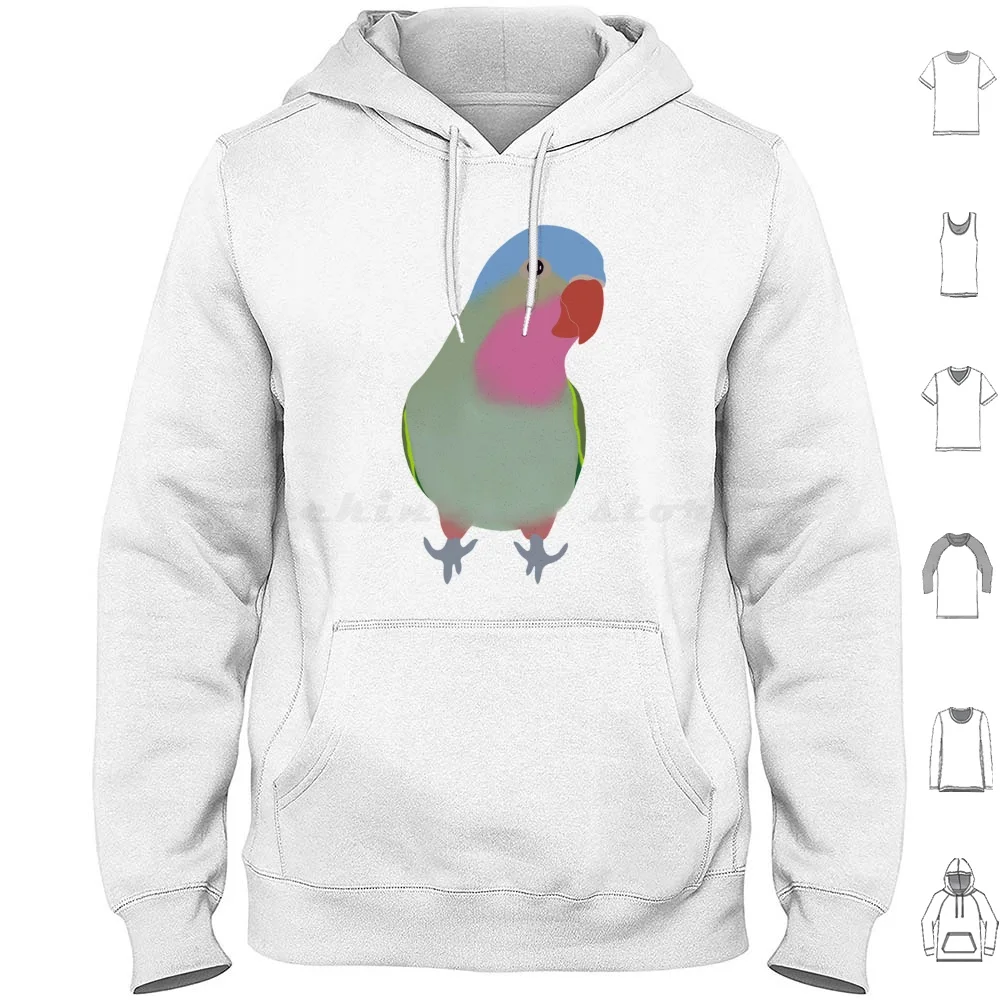 Princess Parrot Hoodies Long Sleeve Companion Bird Parrot Parakeet Pet Feather Friend Cute Love Australia Princess