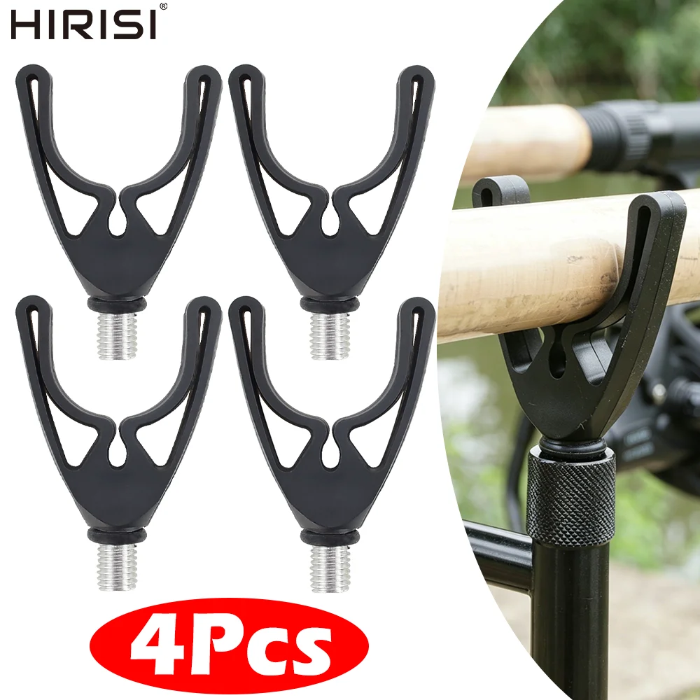 Hirisi AC127 - Juego de 4 Soportes para Cañas de Pescar, Antideslizantes, para Cañas de Pescar de Carpa, Accesorios de Pesca