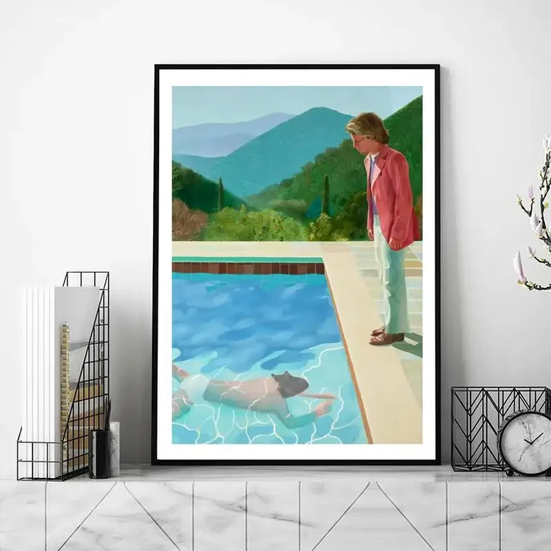 Frameless David Hockney Art POSTER Poster Prints Wall Pictures Living Room Home Decoration Small