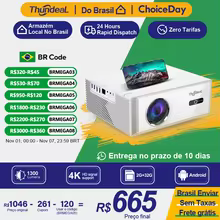 Projetor Thundeal TD95W: o Melhor Custo-Benefício de 2025 por Menos de R$700 <strong>ThundeaL TD95W Projetor Android Full HD 1080P WiFi 2K 4K Home Cinema Portátil Smart TV Vídeo Reunião de filmes Projetor TD95 LED</strong>