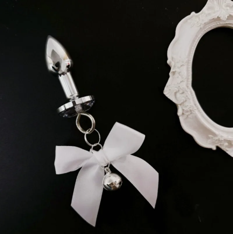 Women Cat Claw Lace Collar Bow Bell Breast Clip Grass Body Chain Accessory