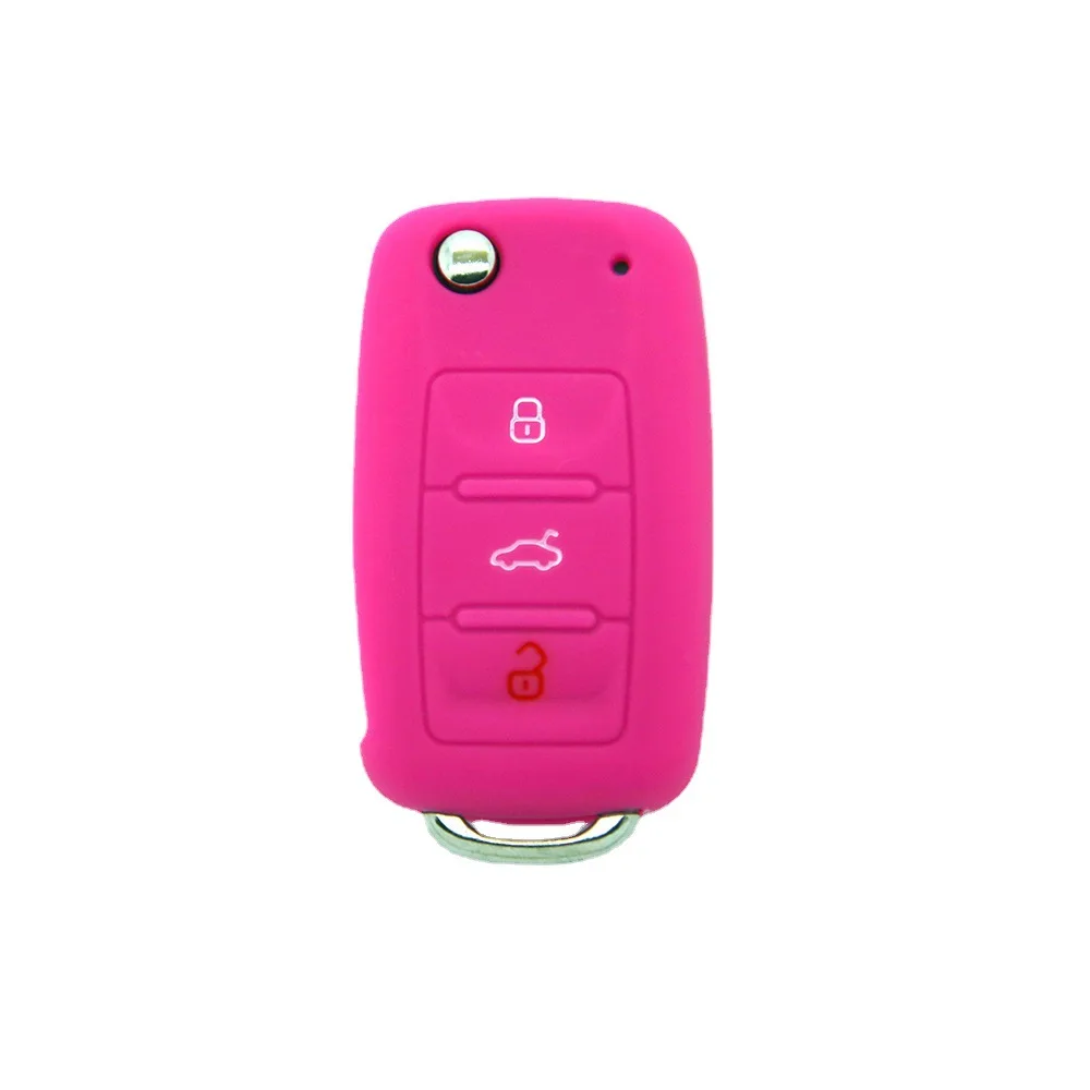 Suitable for Volkswagen Bora, Sagitar, Tiguan silicone key cover, Skoda Kamiq remote control case, Xinrui key case