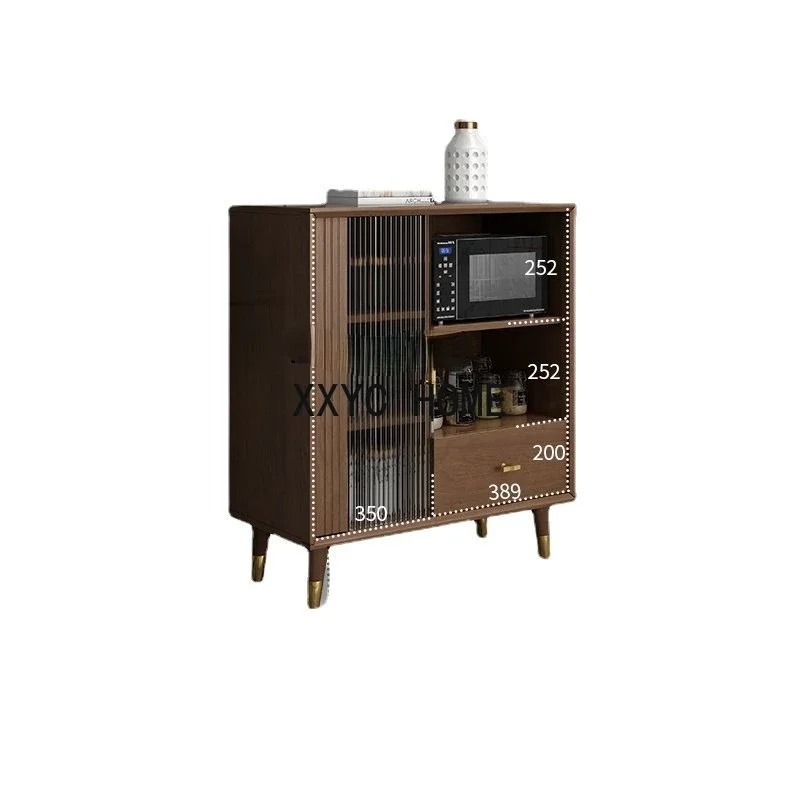 

Solid Wood Sideboard Tea Cabinet Living Room Storage Cabinet Kitchen Locker Dining Room Wine Cabinet Nordic