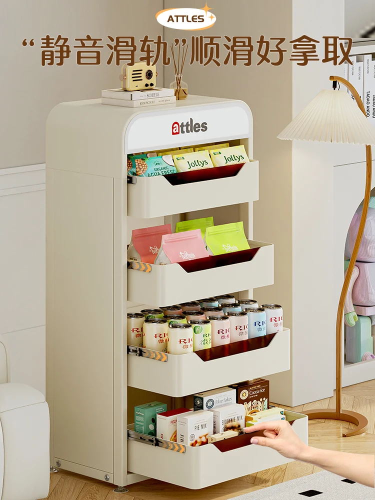 

Flins Snack Shelf Shelf Floor to Floor Multi-layer Home Living Room Storage Shelf Bookshelf Toy Drawer Locker