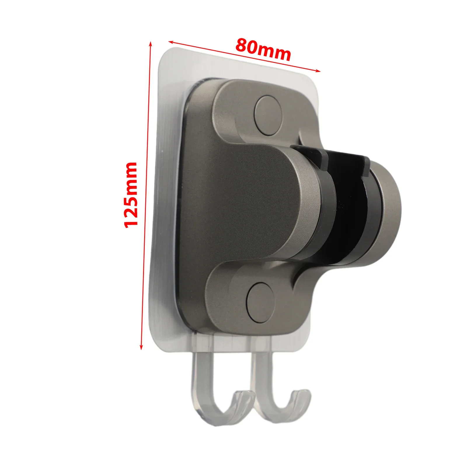 Shower Base Holder Adjustable Shower Head Holder Adjustable Angle Multi-purpose Strong Adhesion For Bathroom Use