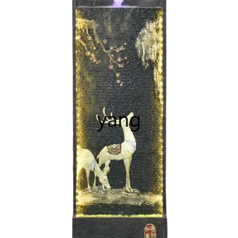 

CX Chinese Lucky Gift Office Living Room Landscape Hotel Clubhouse Decoration Circulating Water Curtain Wall