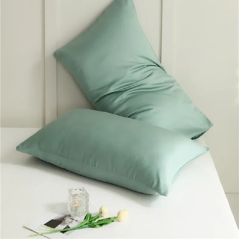 

Luxurious 60S Lyocell Tencel pillowcase single product summer ice silk cool pillow case single pillowcase a pair.