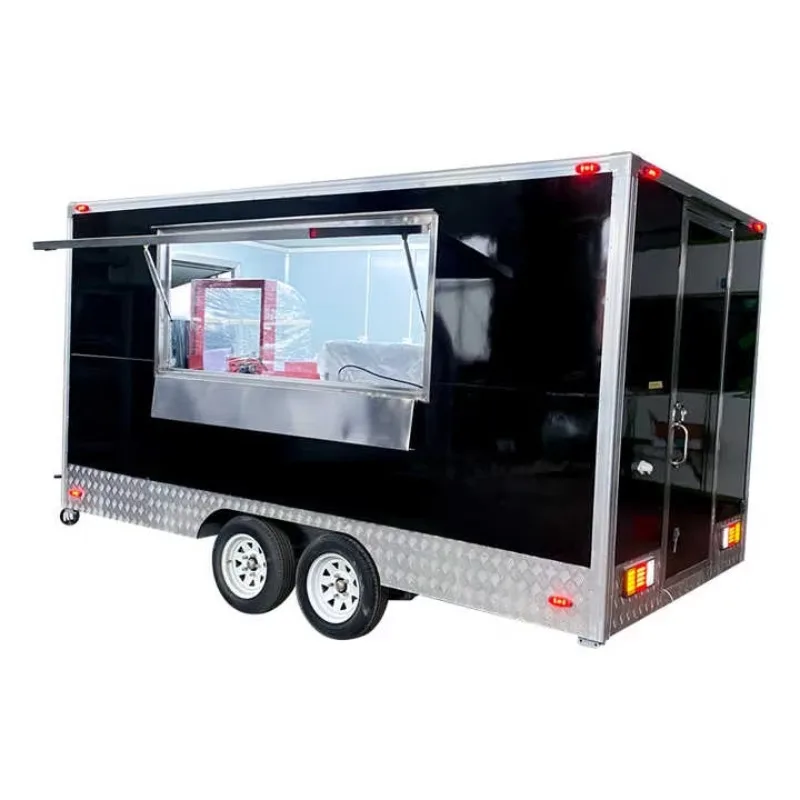 Customized Commercial Mobile Food Trailer For Sale For Snack Food For Ghana