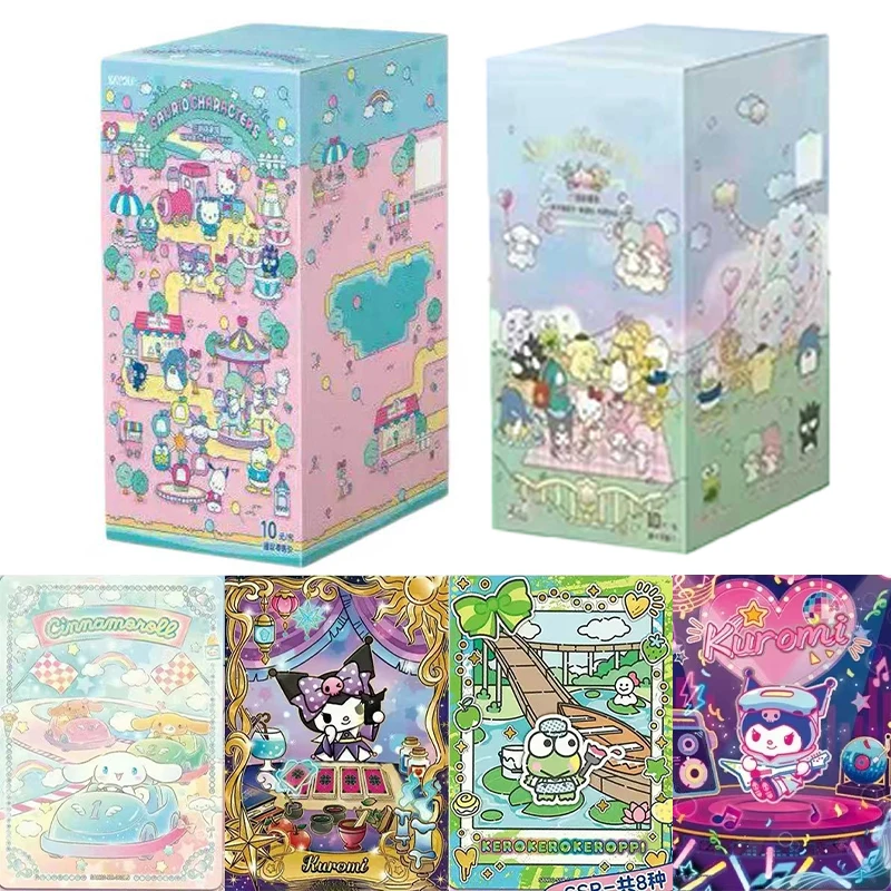 

KAYOU Genuine Sanrio Dreamland Paradise Series Vol.2 Sanrio Family Movie Pack Rare UR Gold Foil Cards Collectible Cards Gifts